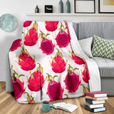 Dragon Fruits Design Pattern Premium Blanket