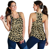 Leopard print design pattern Women Racerback Tank Top