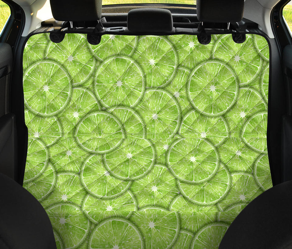 Slices Of Lime Pattern Dog Car Seat Covers