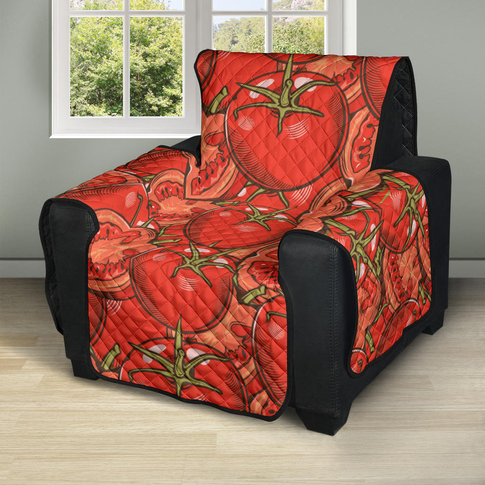 Red Tomato Pattern Recliner Cover Protector