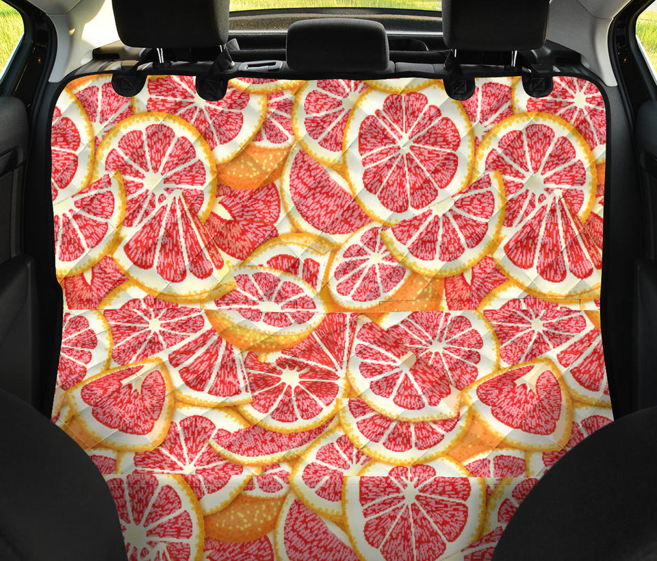Tropical Grapefruit Pattern Dog Car Seat Covers