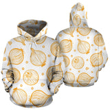 Hand Drawn Onion Pattern Men Women Pullover Hoodie