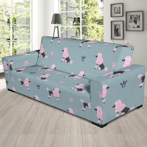 Poodle Dog Pattern Sofa Slipcover