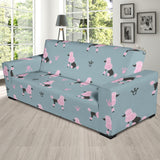 Poodle Dog Pattern Sofa Slipcover