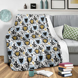 Lion Pattern Print Design 05 Premium Blanket