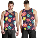 Colorful donut glaze pattern Men Tank Top