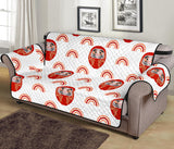 Daruma japanese wooden doll design pattern Sofa Cover Protector