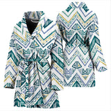 Zigzag  Chevron Paint Design Pattern Women'S Bathrobe
