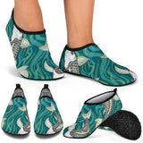 Koi Fish Carp Fish Lotus Pattern Aqua Shoes