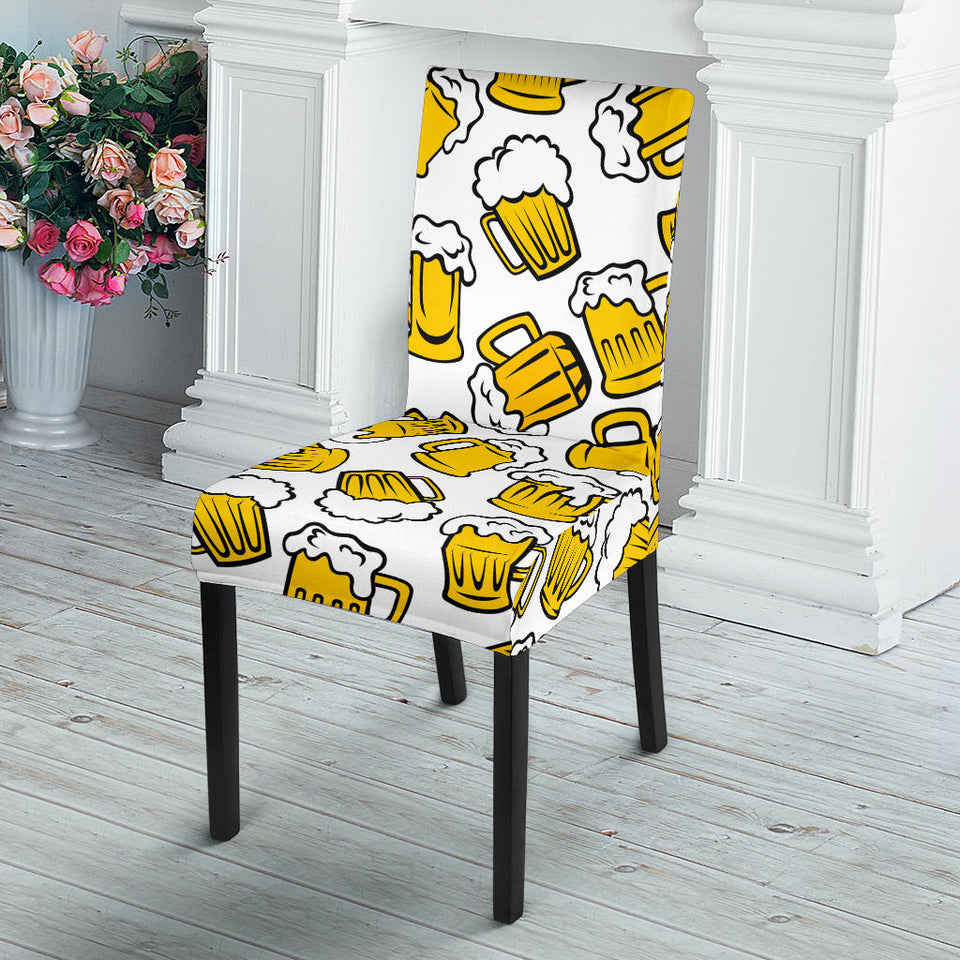 Beer Design Pattern Dining Chair Slipcover