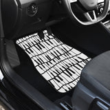Piano Pattern Print Design 03 Front and Back Car Mats