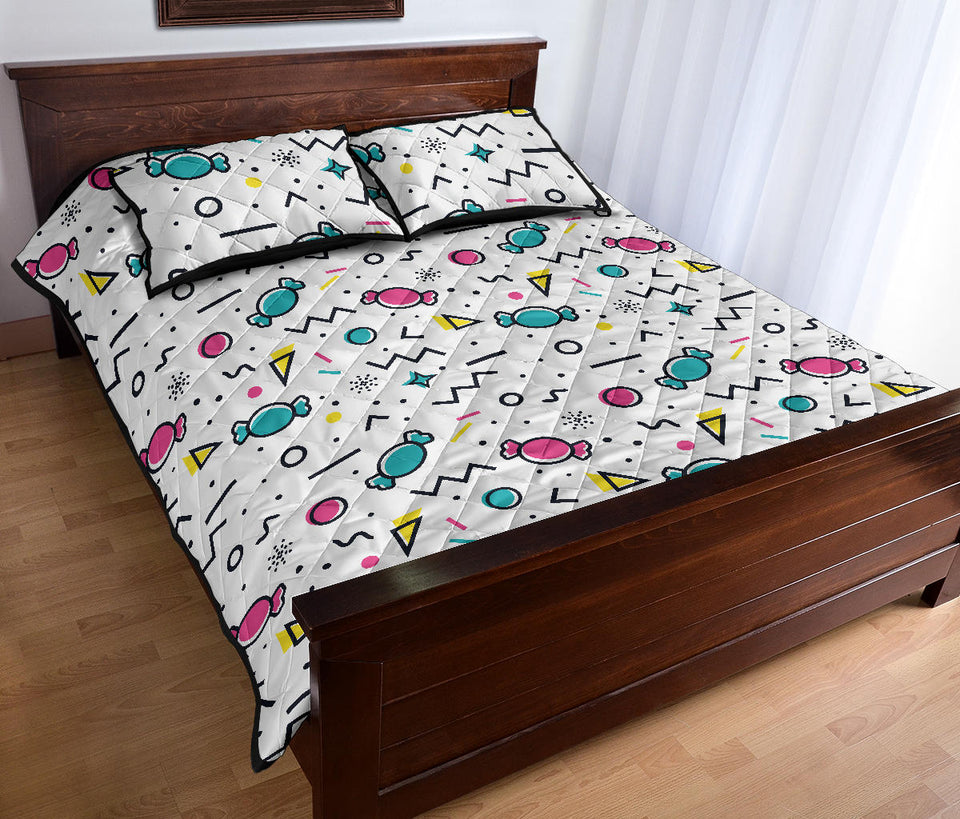 Candy design pattern Quilt Bed Set
