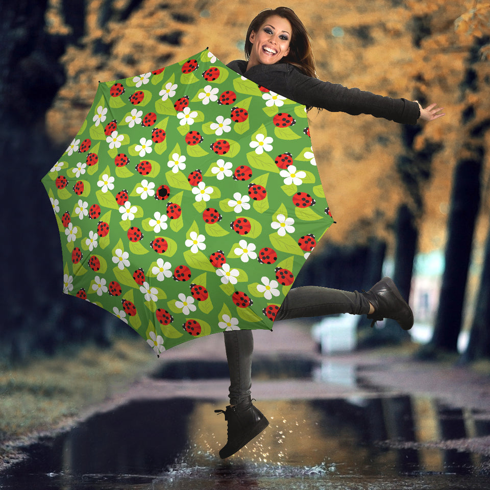 Ladybug Pattern Print Design 01 Umbrella