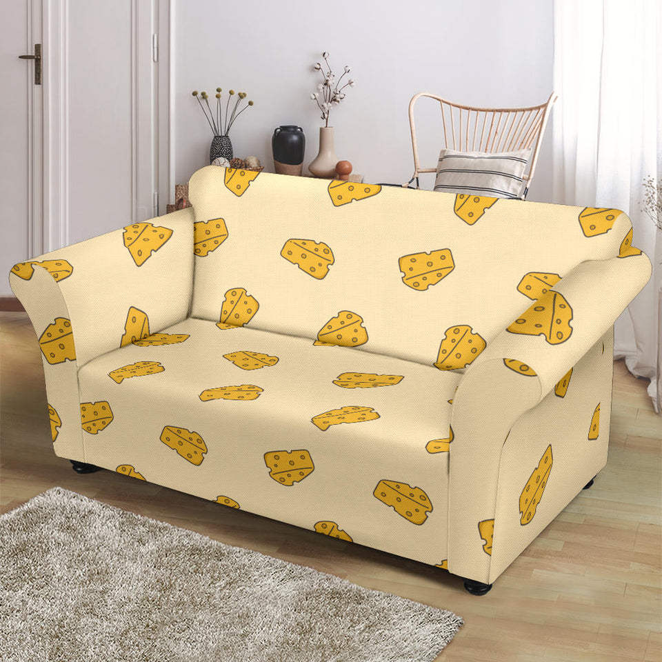 Cheese Pattern Loveseat Couch Slipcover