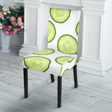Cucumber Slices Pattern Dining Chair Slipcover