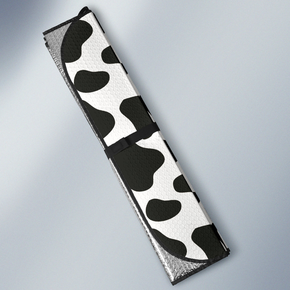 Cow Skin Pattern Car Sun Shade