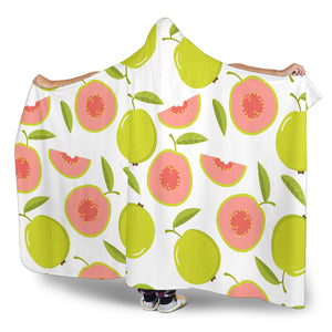 Guava Pattern Hooded Blanket