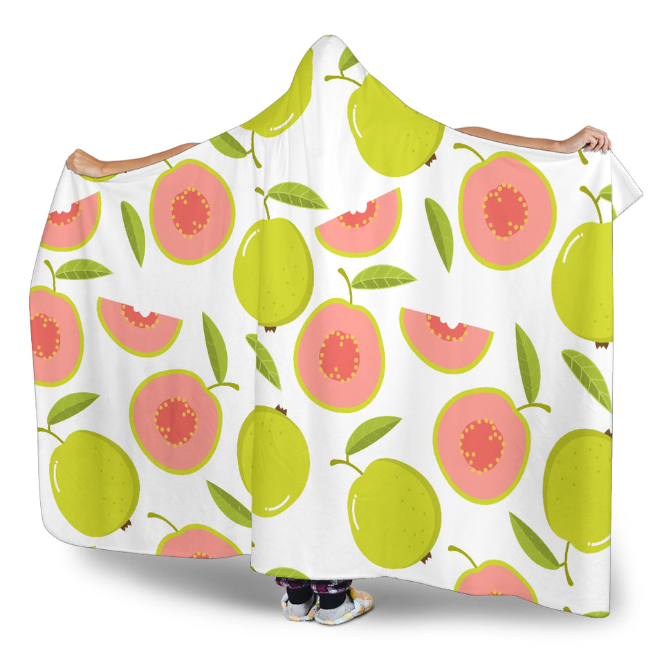 Guava Pattern Hooded Blanket