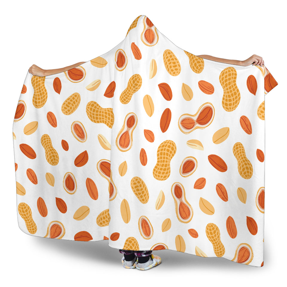 Peanuts Pattern Hooded Blanket