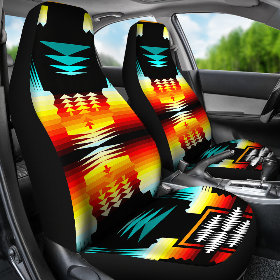Sage Fire And Turquoise Car Seat Covers