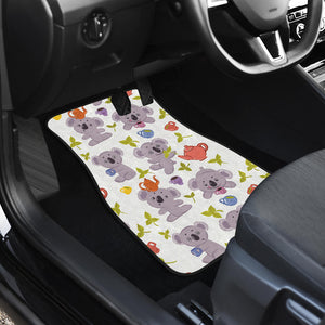 Cute Koalas Teapots Tea Front Car Mats