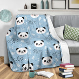 Cute Panda Pattern Premium Blanket