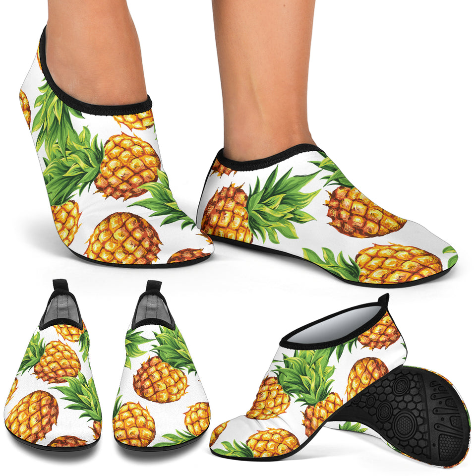 Pineapples Design Pattern Aqua Shoes