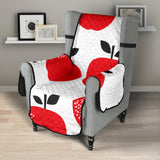 red apples white background Chair Cover Protector