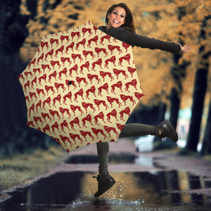 Greyhound Pattern Print Design 04 Umbrella