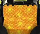 Sun Orange Background Dog Car Seat Covers