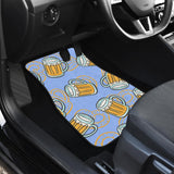 Beer Pattern Front And Back Car Mats