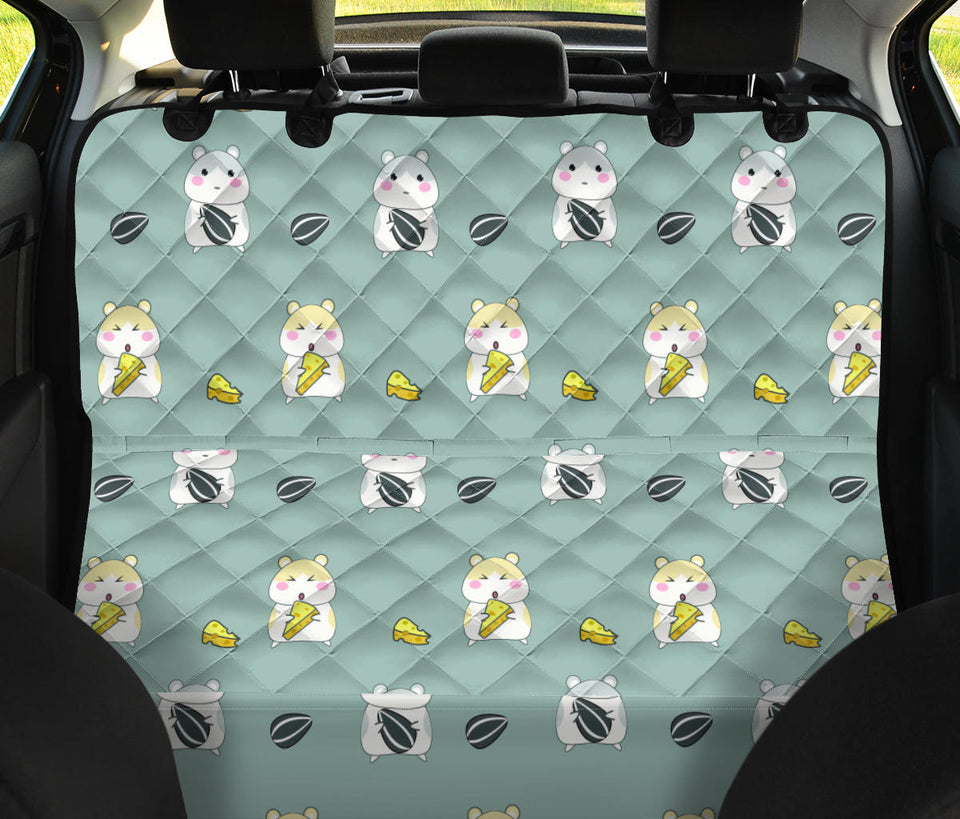 Cute Hamster Cheese Pattern Dog Car Seat Covers