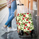 Red Apples Leaves Pattern Luggage Covers