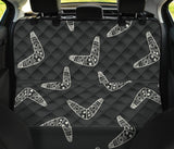 Hand Drawn Boomerang Australian Aboriginal Ornament Dog Car Seat Covers