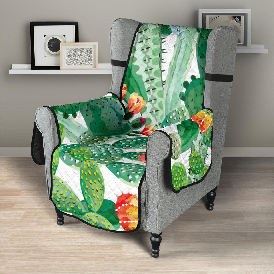 Cactus design pattern copy Chair Cover Protector
