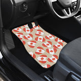 Canada Pattern Print Design 01 Front and Back Car Mats