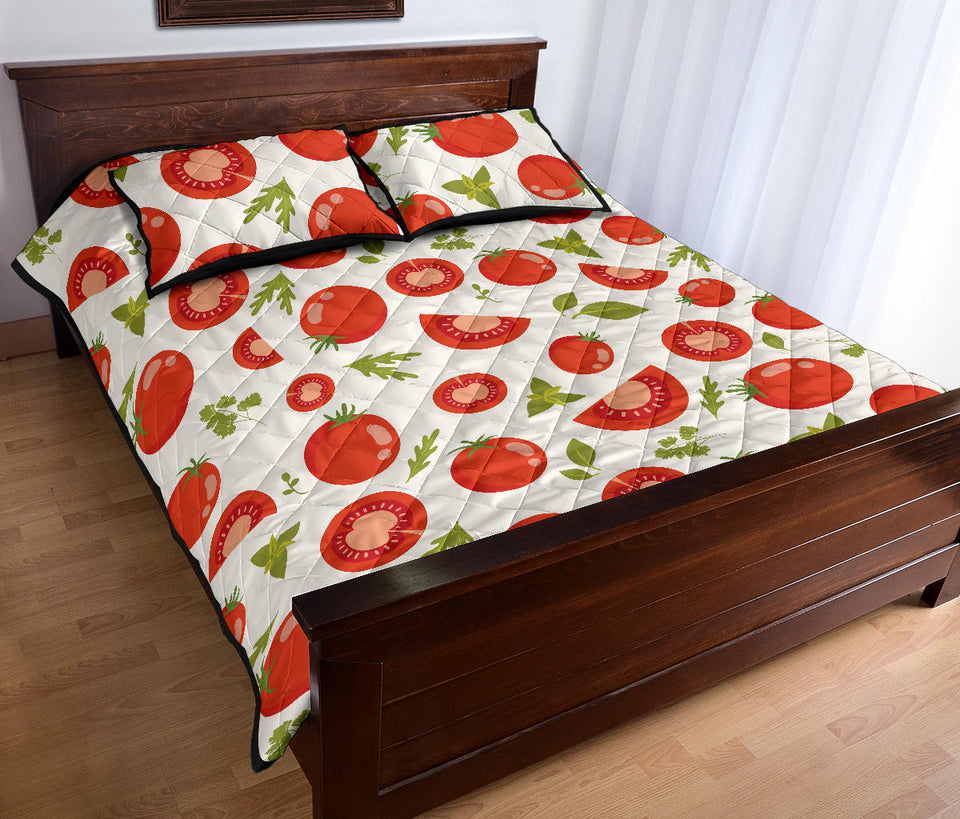 Tomato pattern Quilt Bed Set