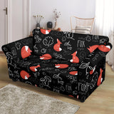 Fox Sleeping Fox Pattern Loveseat Couch Slipcover