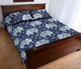 Elephant tribal design pattern Quilt Bed Set