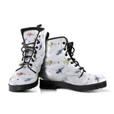 Cute Helicopter Star Pattern Leather Boots