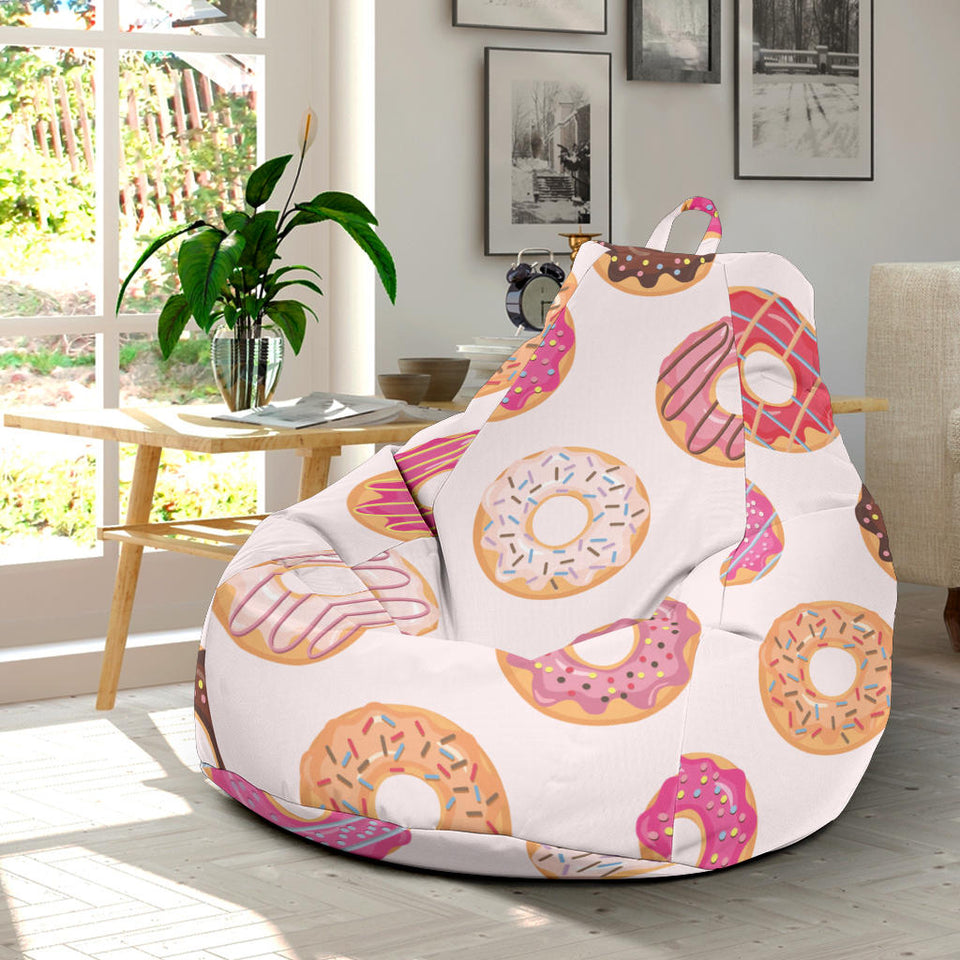 Colorful Donut Pattern Bean Bag Cover