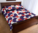 Kangaroo Australian pattern Quilt Bed Set