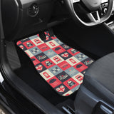 British Pattern Print Design 05 Front and Back Car Mats