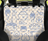 Cute Sushi Icon Pattern Dog Car Seat Covers