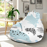 Cute Dolphins Childish Style Pattern Bean Bag Cover