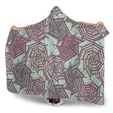 Spider Web Cobweb Design Color Pattern Hooded Blanket