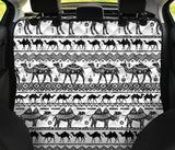 Camel Polynesian Tribal Pattern Dog Car Seat Covers