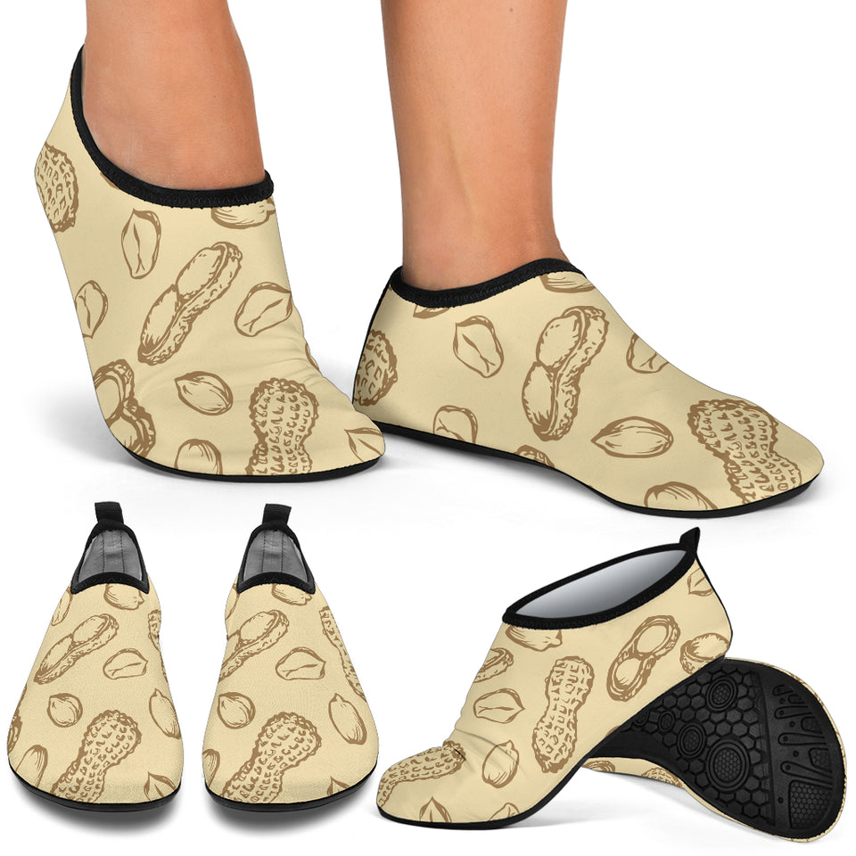 Hand Drawn Peanuts Pattern Aqua Shoes