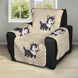 Cute Siberian Husky Recliner Cover Protector