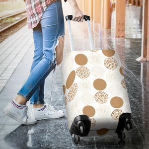 Gold Texture Mushroom Pattern Luggage Covers